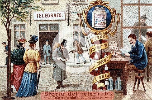 Telegraph office, c1900. Artist: Unknown