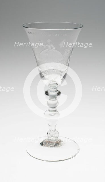 Wine Glass, Netherlands, Mid 18th century. Creator: Unknown.