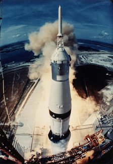 Apollo lift off, 1969. Creator: NASA.