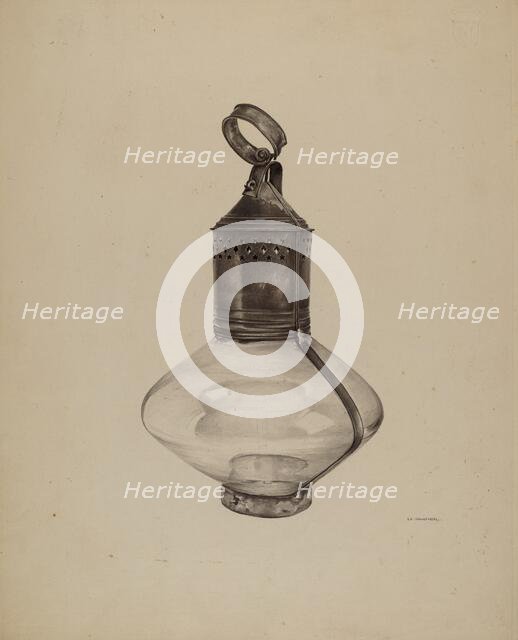 Ship's Lantern, c. 1939. Creator: G. A. Spangenberg.