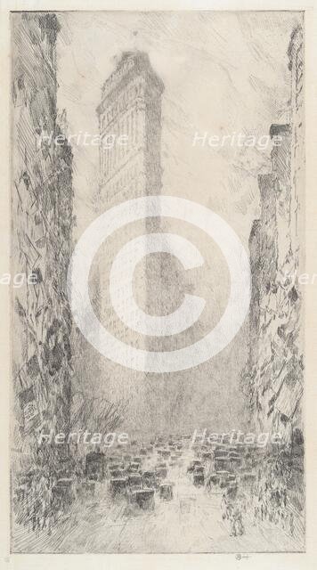 Washington's Birthday - Fifth Avenue & 23rd Street, 1916. Creator: Frederick Childe Hassam.