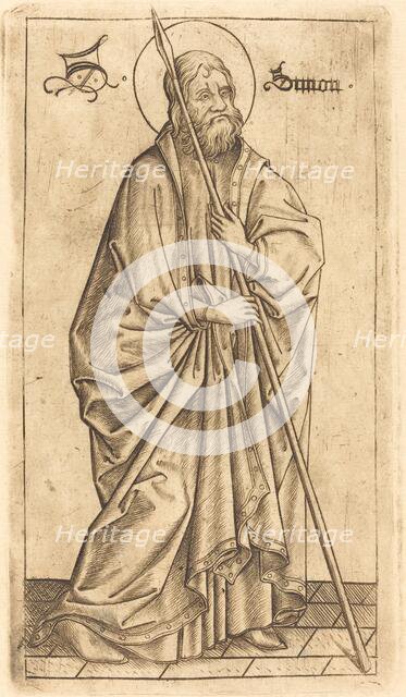 Saint Thomas (?) or Saint Simon (?), c. 1470/1480. Creator: Israhel van Meckenem.