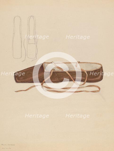 Slipper, c. 1936. Creator: Melita Hofmann.