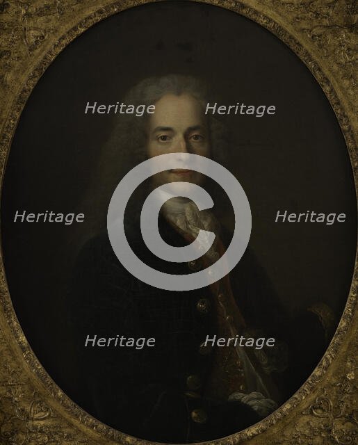 Portrait of Voltaire (1694-1778) in 1718, ca 1718-1724. Creator: Largillière, Nicolas, de (1656-1746).
