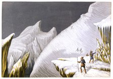 'The Mur de la Cote', c1855. Artist: George Baxter