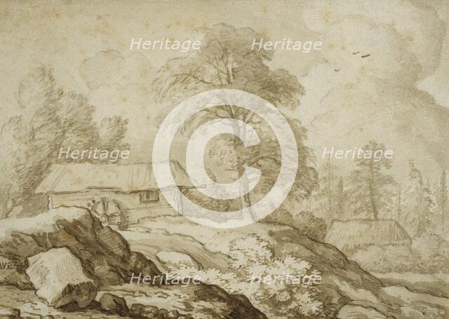 Nordic landscape with waterfall. Creator: Allart van Everdingen.