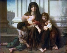 'Charity or The Indigent Family', 1865, (1912).Artist: William-Adolphe Bouguereau