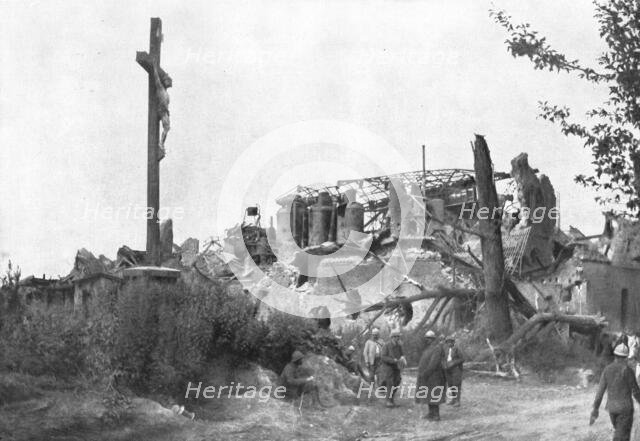 ''A sucrerie de dompierre; Un des plus tragiques du champ de bataille de la Somme', 1916 (1924) Creator: Unknown.