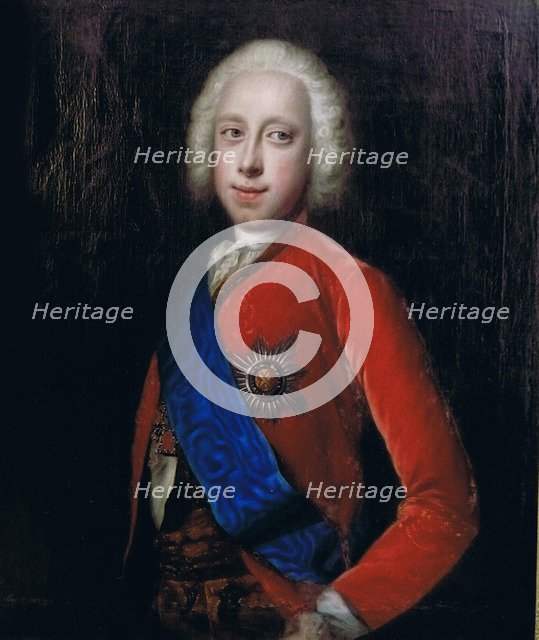 Portrait of the Tsar Peter III of Russia (1728-1762), Second Half of the 18th cen.. Artist: Anonymous  