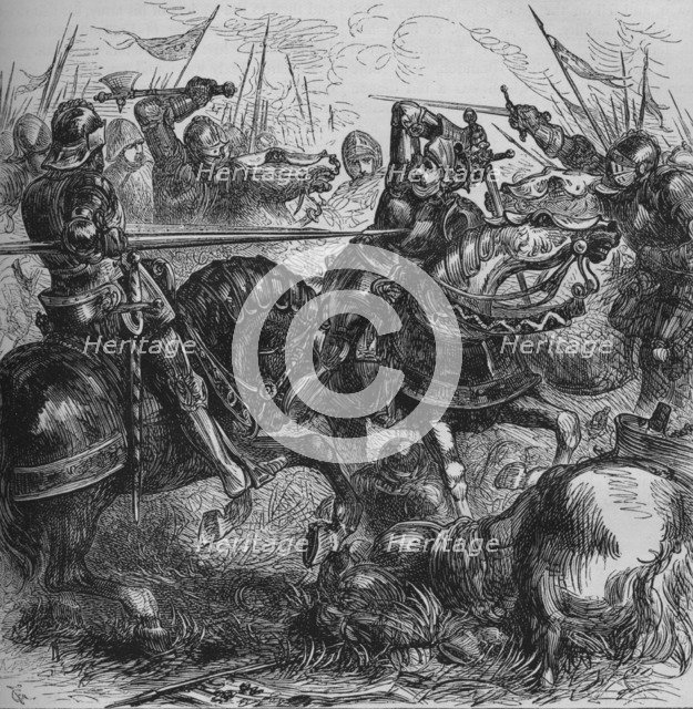 'Richard III at Bosworth', 22 August 1485, (c1880). Artist: Unknown.