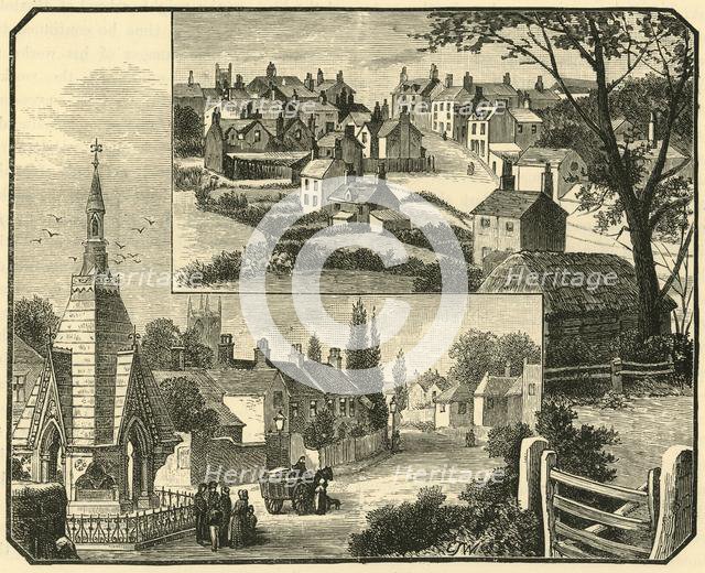 'The Drinking Fountain. Street in Broseley.', 1898. Creator: Unknown.