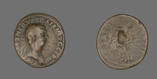 As (Coin) Portraying Emperor Trajan, 98-99. Creator: Unknown.