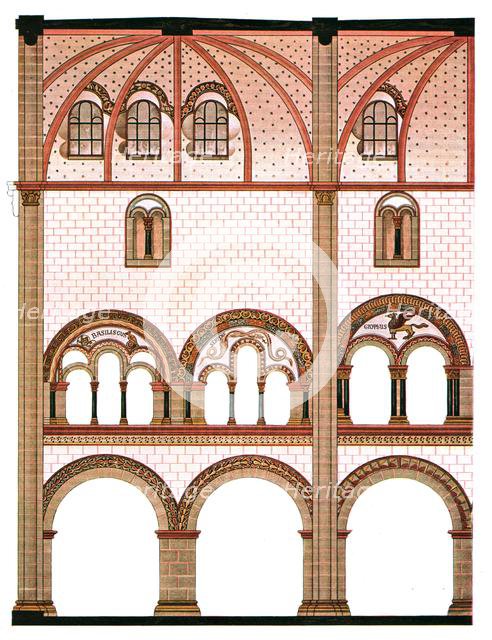 Mural painting in the nave of St Severus' Church at Boppard, Germany, (1928). Creator: Unknown.