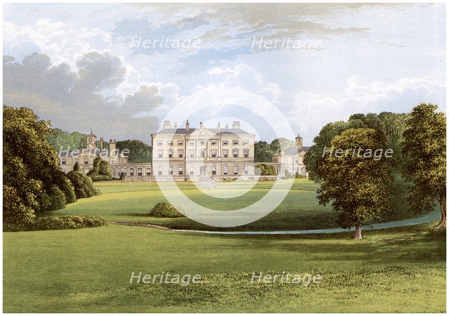 Howick Hall, Northumberland, home of Earl Grey, c1880. Artist: Unknown