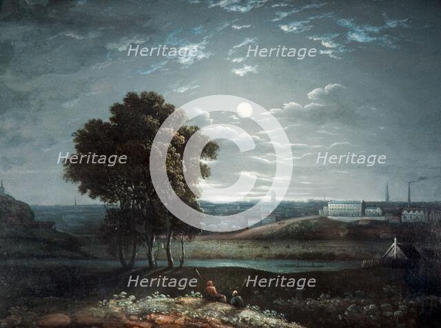 Birmingham by Moonlight, 1800-1850.  Creator: Unknown.