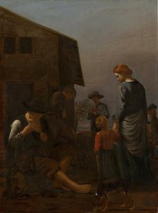 Peasant Family, with a Man Removing Fleas from Himself. Creator: Michiel Sweerts.