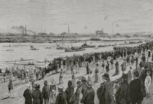 International regattas festival on the Seine, 18 August 1878.  Creators: Bernardo Rico, Josep Lluís Pellicer Feñé.