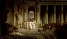The Death of Caesar. Artist: Gerôme, Jean-Léon (1824-1904)