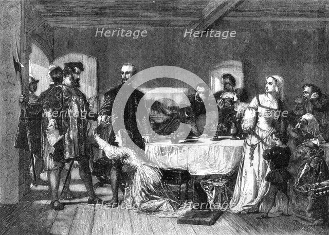 The arrest of John Brown of Ashford, a Lollard, 1517, (1856). Artist: Alexander Johnston