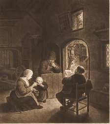 Reading the Letter,  (c1650s), 1768. Creator: William Baillie.