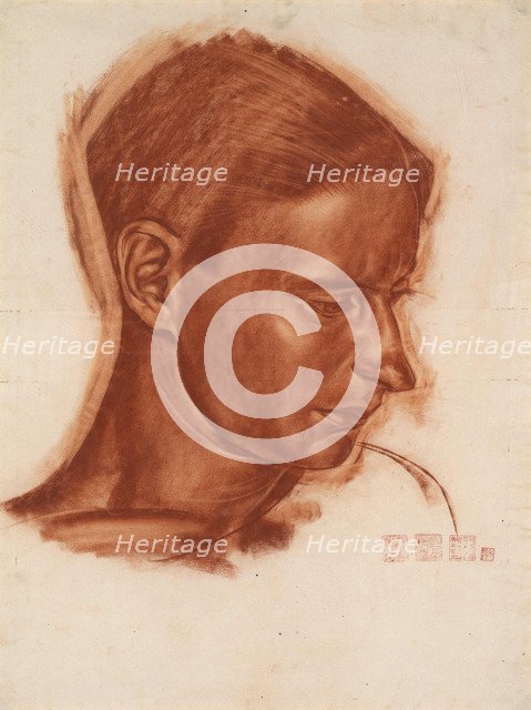 Portrait of the artist Vasily Shukhaev (1887-1973), End 1910s. Artist: Yakovlev, Alexander Yevgenyevich (1887-1938)