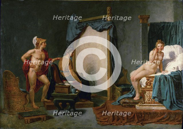 Apelles Painting Campaspe in the Presence of Alexander the Great. Artist: David, Jacques Louis (1748-1825)