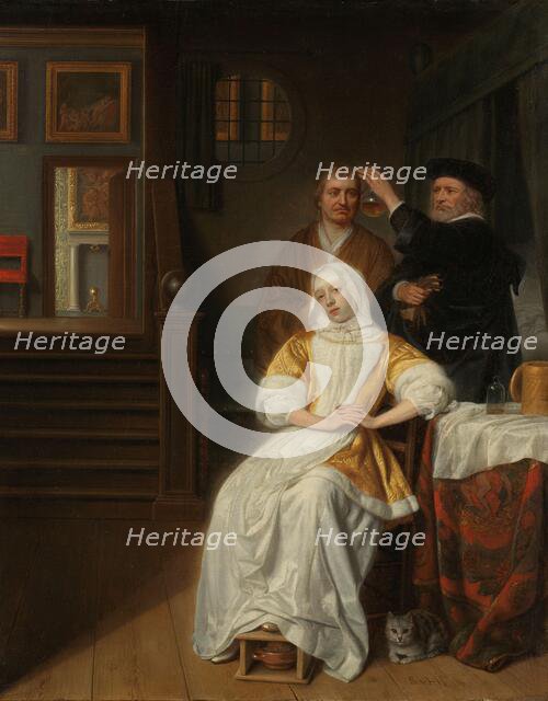 The Anemic Lady', 1660-1678. Creator: Samuel van Hoogstraten.