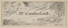George Cumberland's Message Card, 1827. Creator: William Blake.