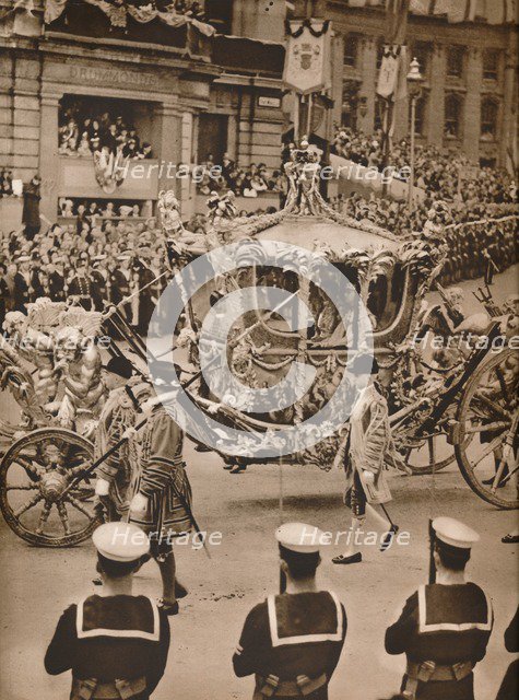 'Cynosure of All Eyes in the Processions: The State Coach', 1937. Creator: Unknown.