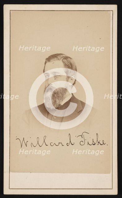 Portrait of Willard Fiske (1831-1904), Circa 1870s. Creator: Purdy & Frear.