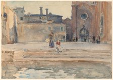Campo dei Frari, Venice, c. 1880. Creator: John Singer Sargent.