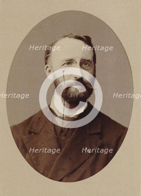 Portrait of the composer Théodore Dubois (1837-1924), 1875. Creator: Petit, Pierre (1598-1677).