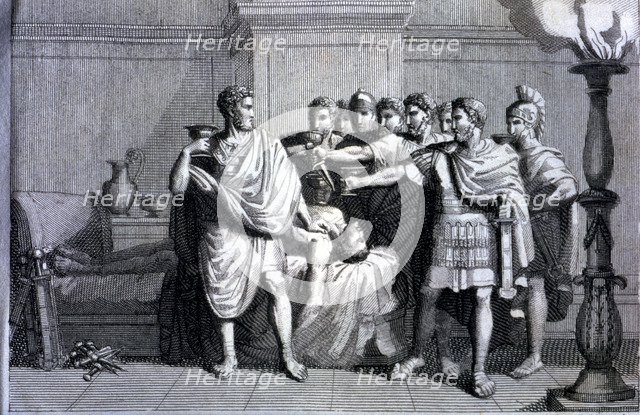 Conspiracy of Lucius Sergius Catiline (108-62 a.C.) to achieve by force the power of the Consulat…