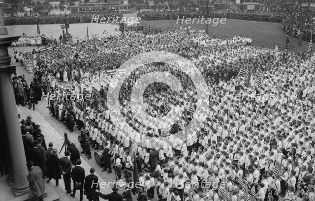 Children at City Hall, 1917. Creator: Bain News Service.
