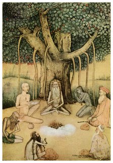 Asceticism: a group of Mughal ascetics, (1956). Artist: Unknown