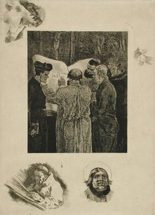 Chez les Trappistes, 1891. Creator: Félicien Rops.