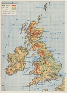 'Map of the British Isles', 1910. Artist: Unknown.