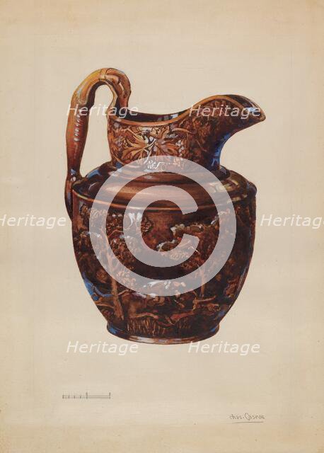 Pitcher, 1935/1939. Creator: Charles Caseau.