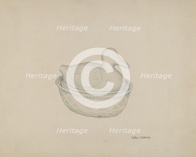 Covered Dish (Duck), c. 1938. Creator: LeRoy Griffith.