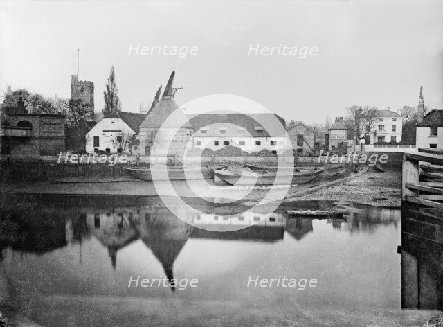 Swan Wharf, Fulham, London, 1878. Artist: William Reid