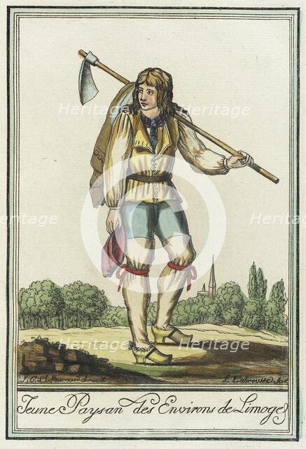 Costumes de Différent Pays, 'Jeune Paysan des Environs de Limoge', c1797. Creator: Jacques Grasset de Saint-Sauveur.