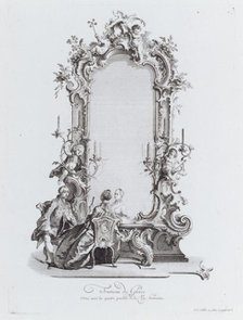 Trumeau de Glace, Orné avec les quatres parties de la Vie humaine, 18th century., Creator: Johann Esaias Nilson.