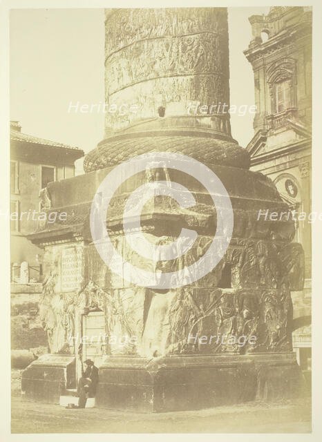 Untitled (Trajan's Column, Base), c. 1857. Creator: Robert MacPherson.