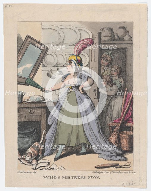 Who's Mistress Now?, June 25, 1802., June 25, 1802. Creator: Thomas Rowlandson.