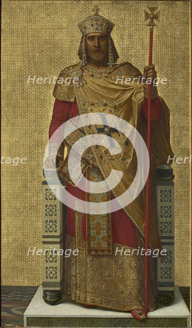 Baldwin I of Constantinople, 1872-1877. Creator: Gallait, Louis Joseph (1810-1877).