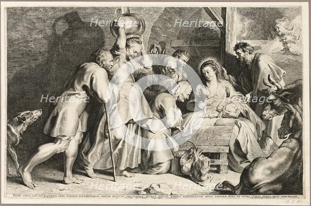 Adoration of the Shepherds, 1620. Creator: Lucas Vorsterman.