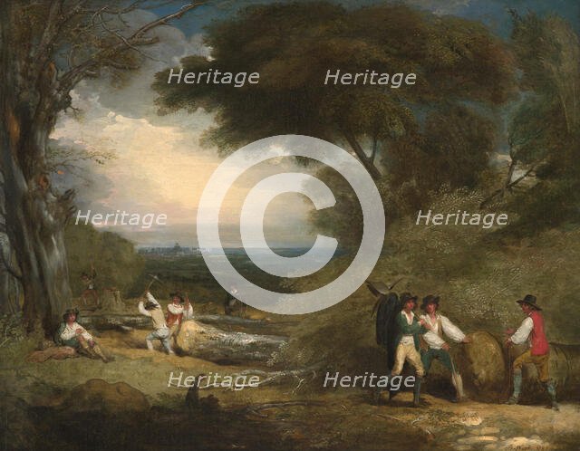 Woodcutters in Windsor Great Park, 1795. Creator: Benjamin West.
