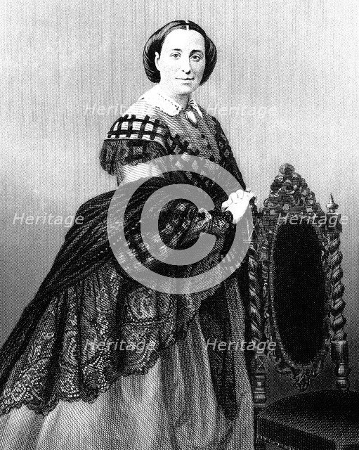 Rosina Penco (1823-1894) at time as Leonora in Opera Il trovatore by Giuseppe Verdi, Teatro Apollo, 