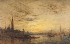 Venise, la Giudecca au crépuscule, between 1860 and 1890. Creator: Felix Francois Georges Philibert Ziem.