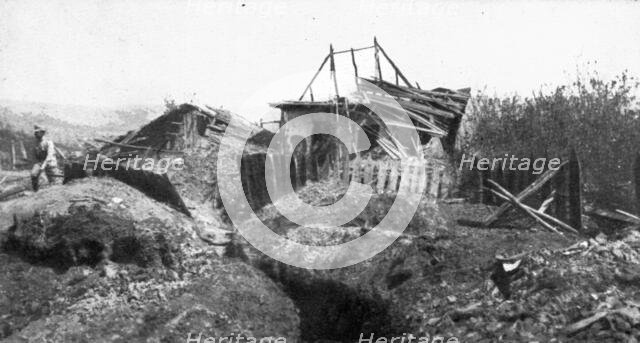 Our Romanian Allies; A German blockhouse captured by Romanians on the Marastii..., 1917. Creator: Unknown.